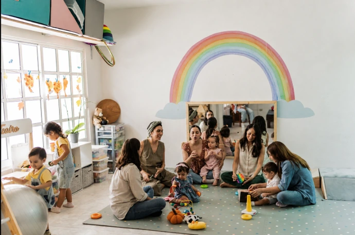 Professionnels accueillant des familles